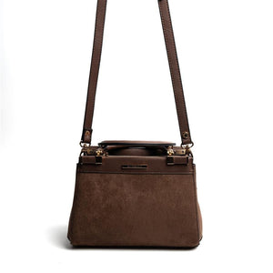 Silver & Polo SP1193 Kadın El Çantası Süet Kahve