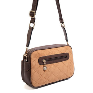 Silver & Polo SP1267 Kadın Çapraz Çanta Süet Taba-Kahve