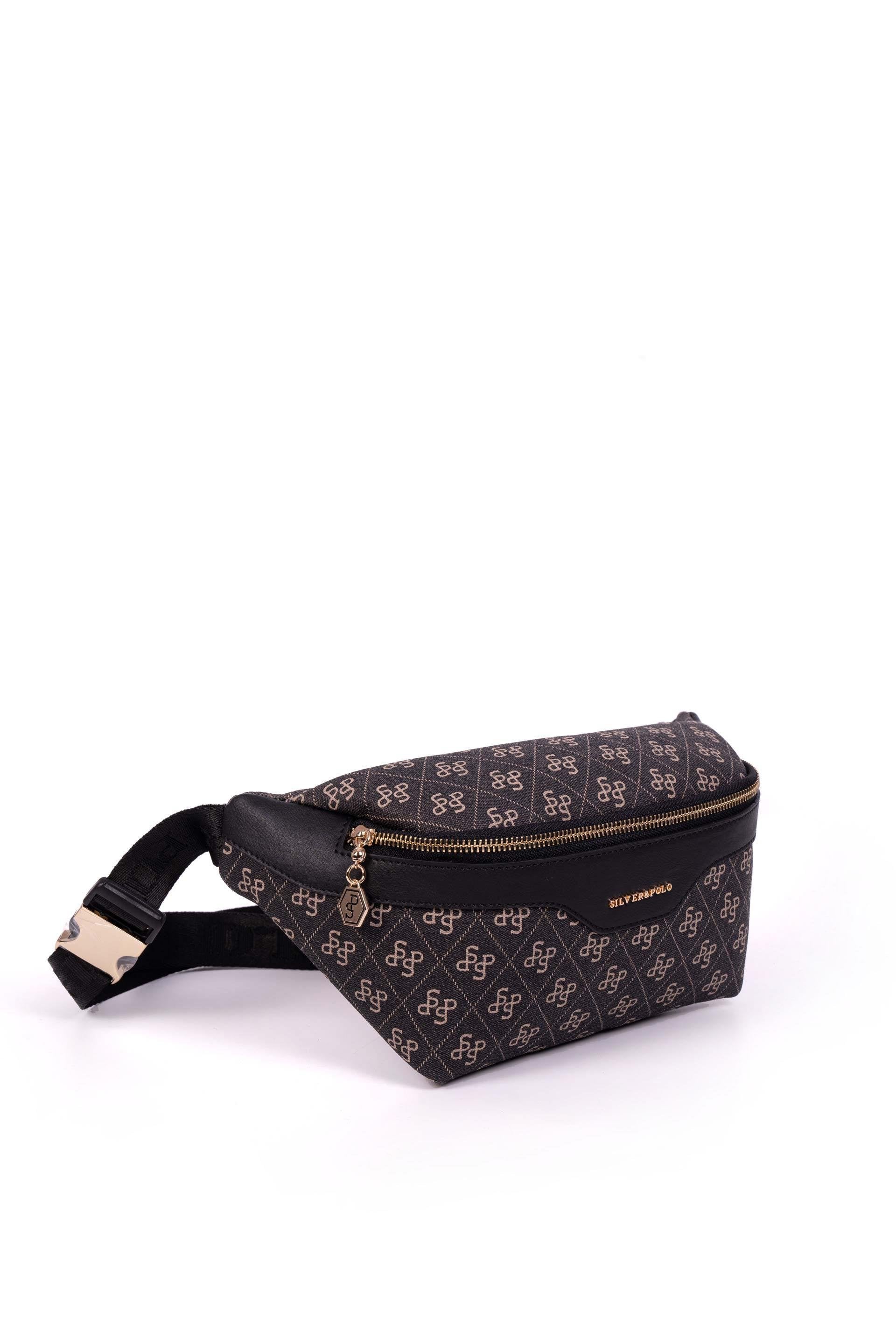 Silver & Polo Füme - Siyah SP1192 Kadın Bel Çantası