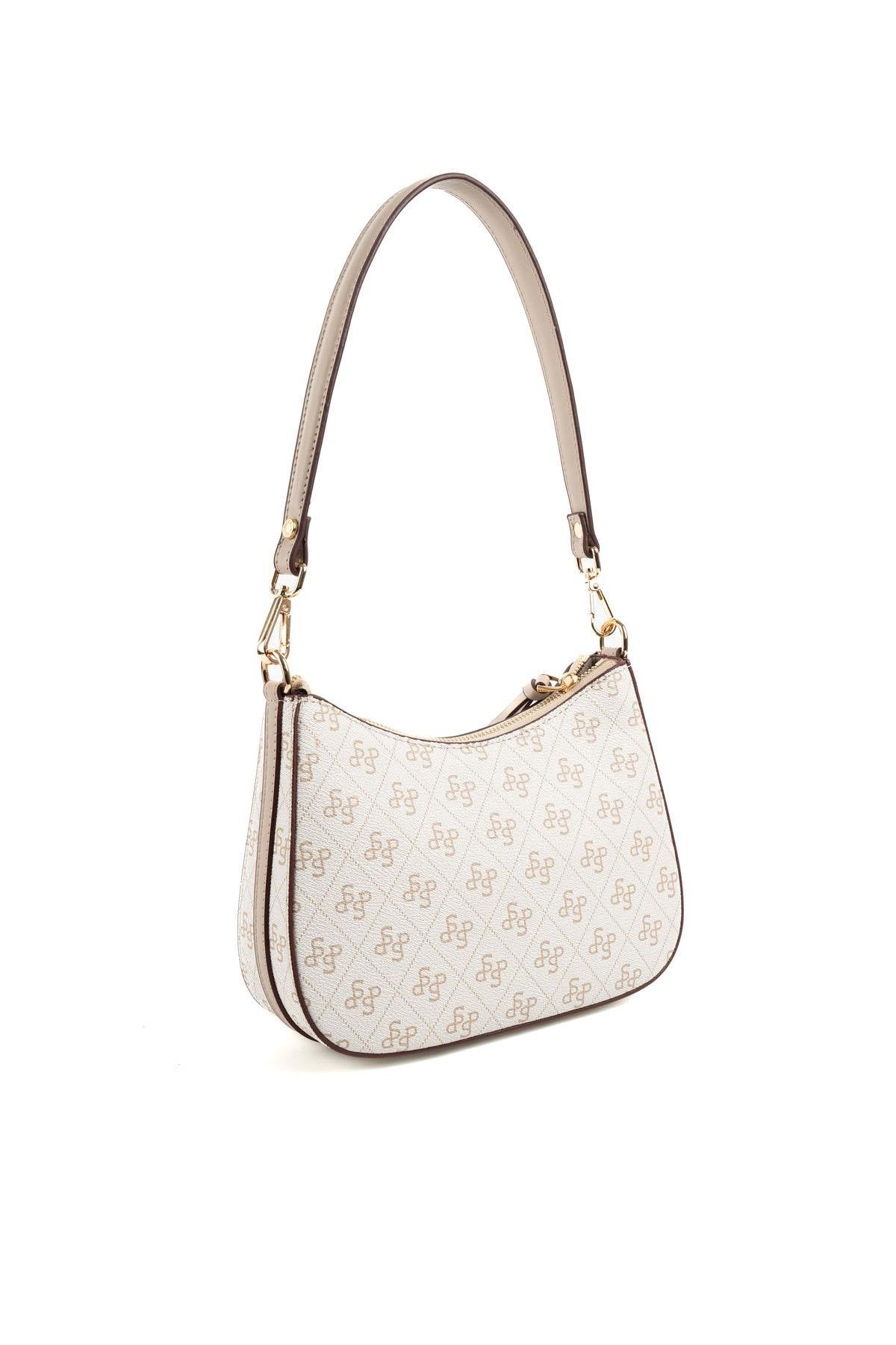 Silver & Polo Bej - Kum SP1259 Omuz Çantası