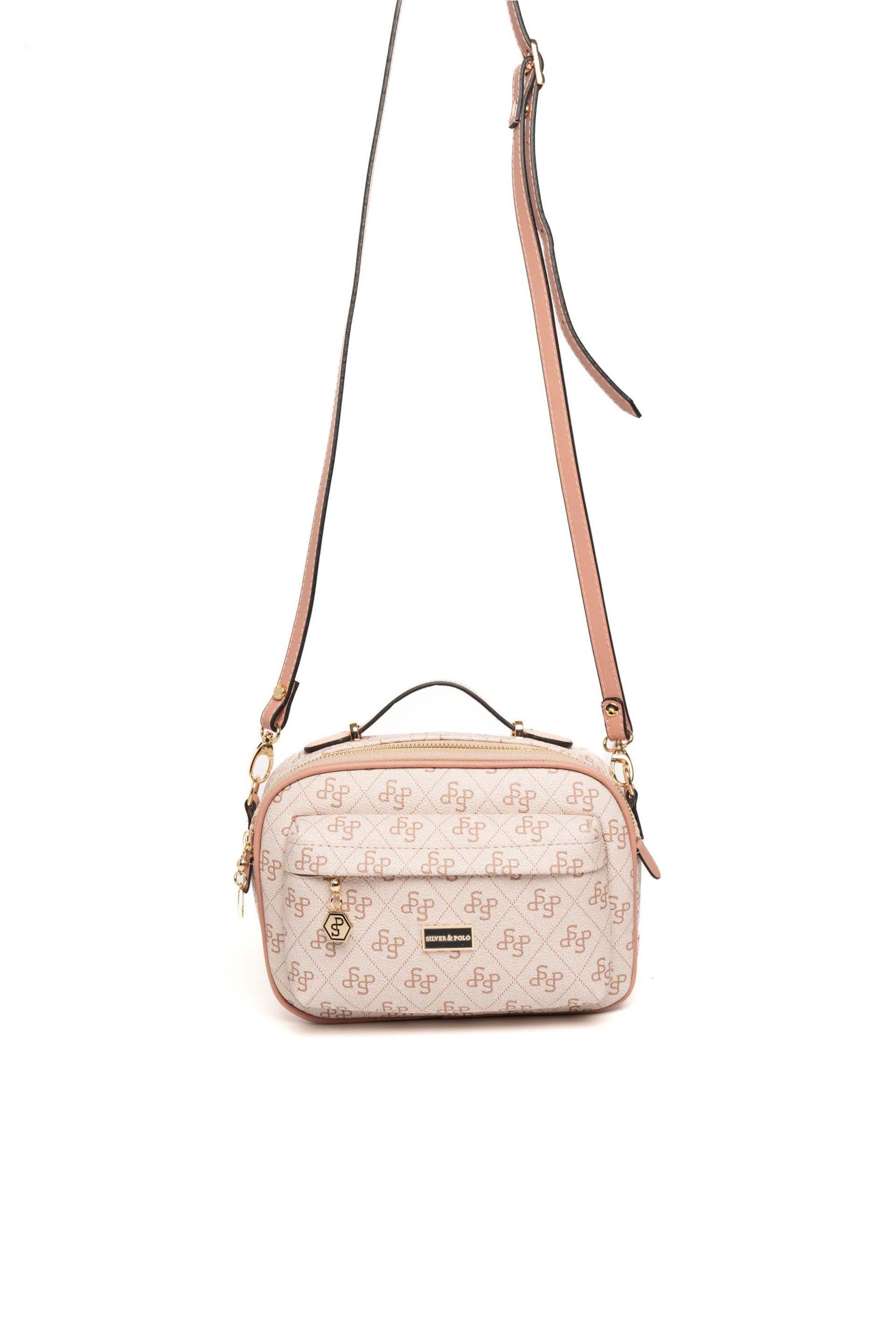 Silver & Polo Pembe - Somon SP1186 Kadın Çapraz Çanta