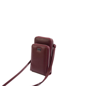 Silver & Polo SP1011 Kadın Telefon Çantası Düz Bordo