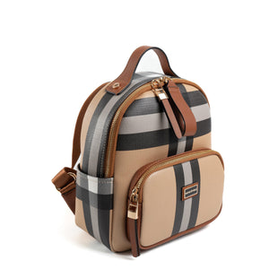 Silver & Polo Bej - Taba SP1130 Kadın Sırt Çantası