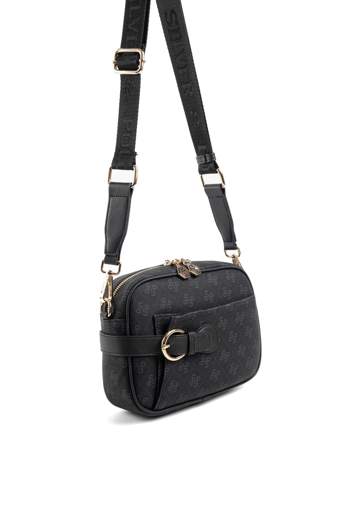 Silver & Polo Siyah SP1256 Çapraz Çanta