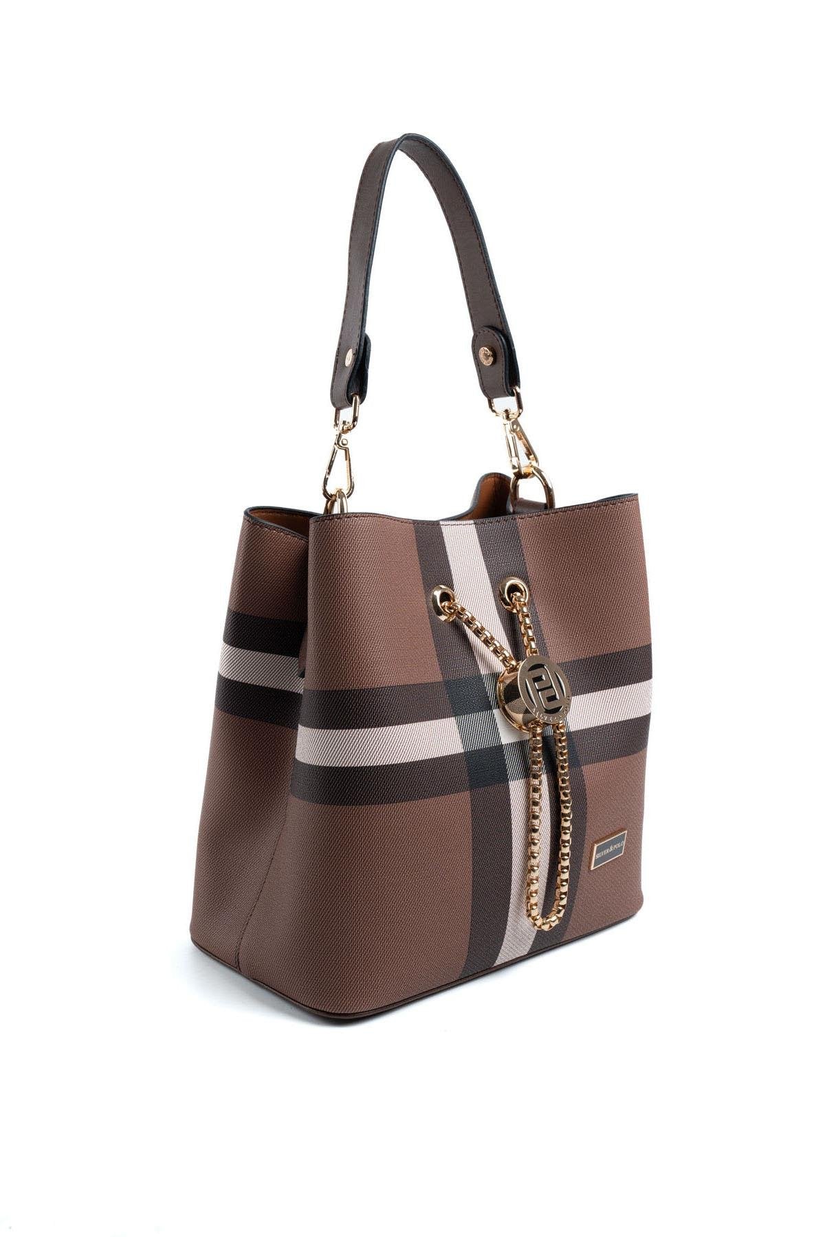 Silver & Polo Koyu Kahve SP967 Kadın Çapraz Çanta