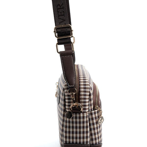 Silver & Polo Kahve Sarı - Kahve SP1201 Kadın Çapraz Çanta