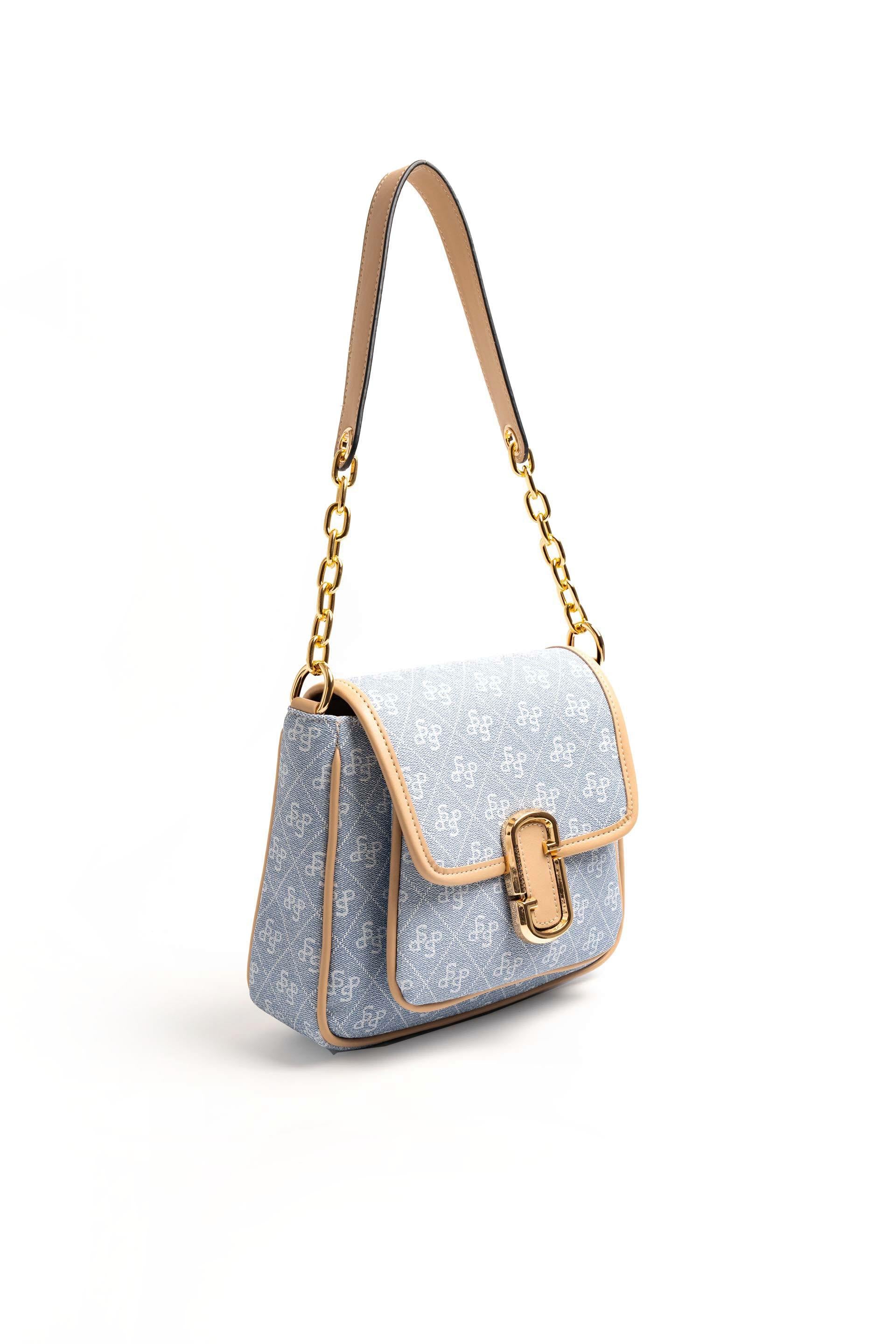 Silver & Polo Mavi - Nut SP1147 Kadın Omuz Çantası