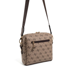 Silver & Polo Koyu Bej - Kahve SP1038 Kadın Çapraz Çanta