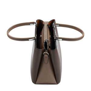 Silver & Polo SP1098 Kadın El Çantası Düz Kahve-Vizon