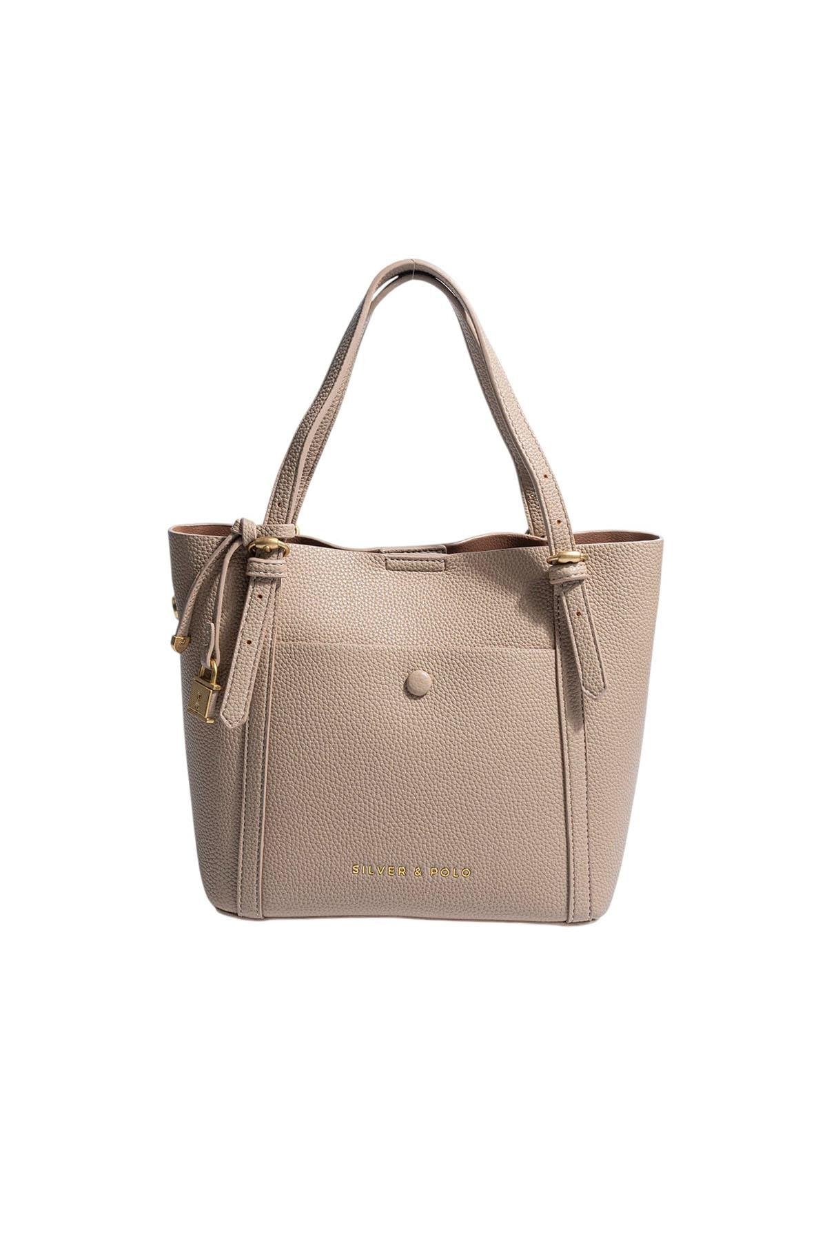 Silver & Polo SP1244 Kadın Omuz Çantası Bej