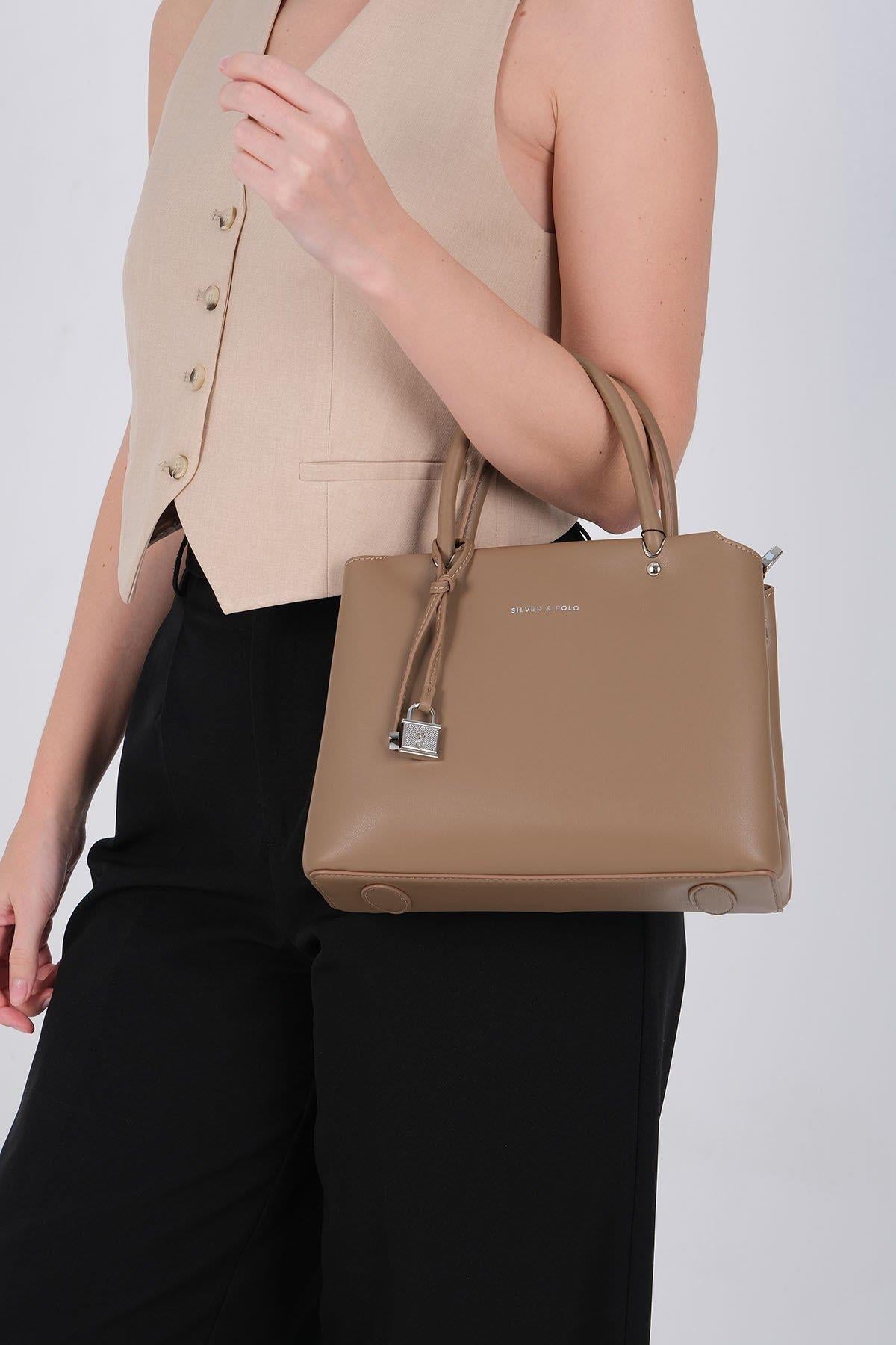 Silver & Polo SP1236 Kadın El Çantası Vizon