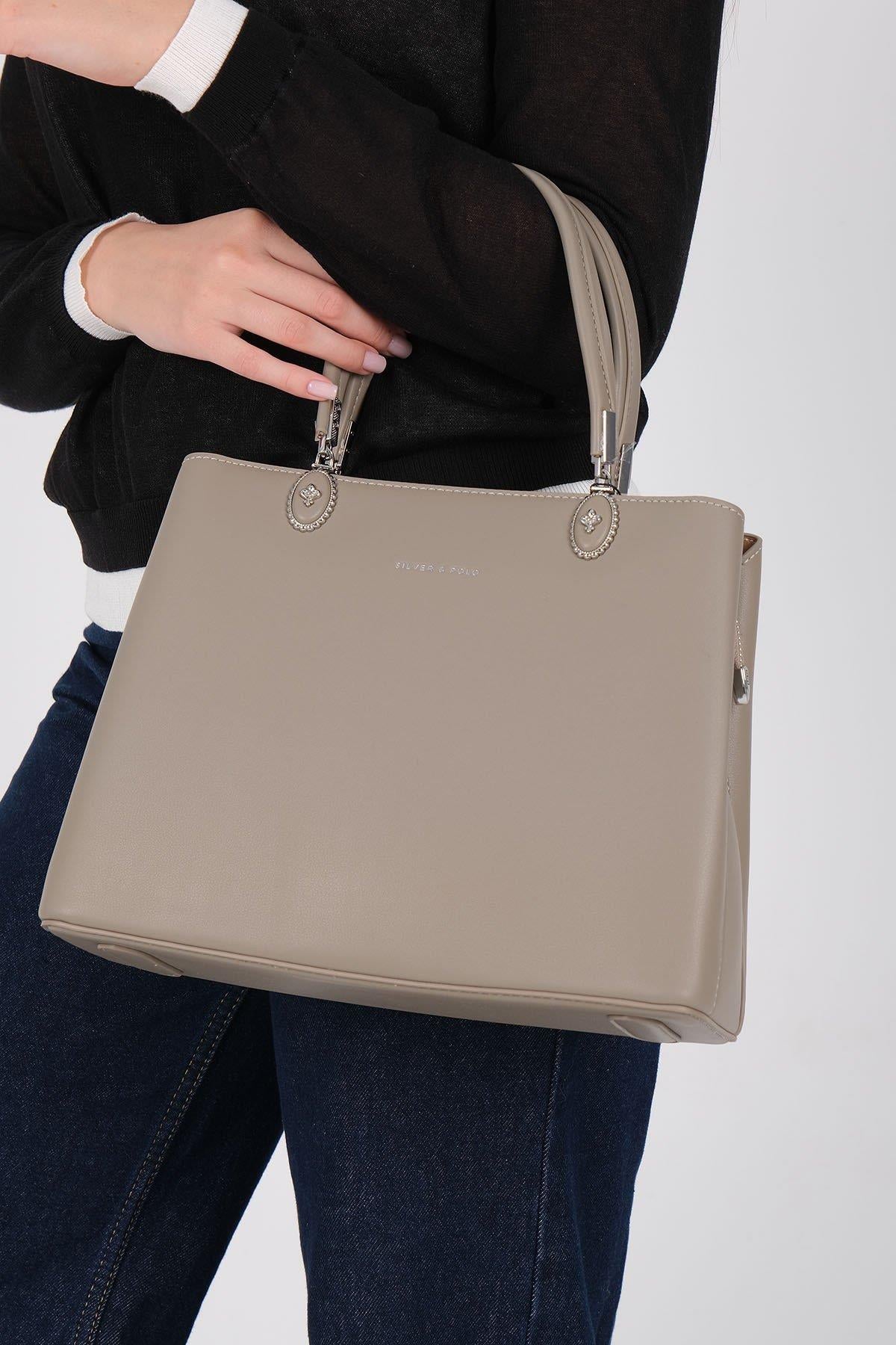 Silver & Polo SP1234 Kadın El Çantası Vizon