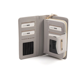 Silver & Polo Beyaz - A.gri SP1202 Kadın Cüzdan & Kartlık