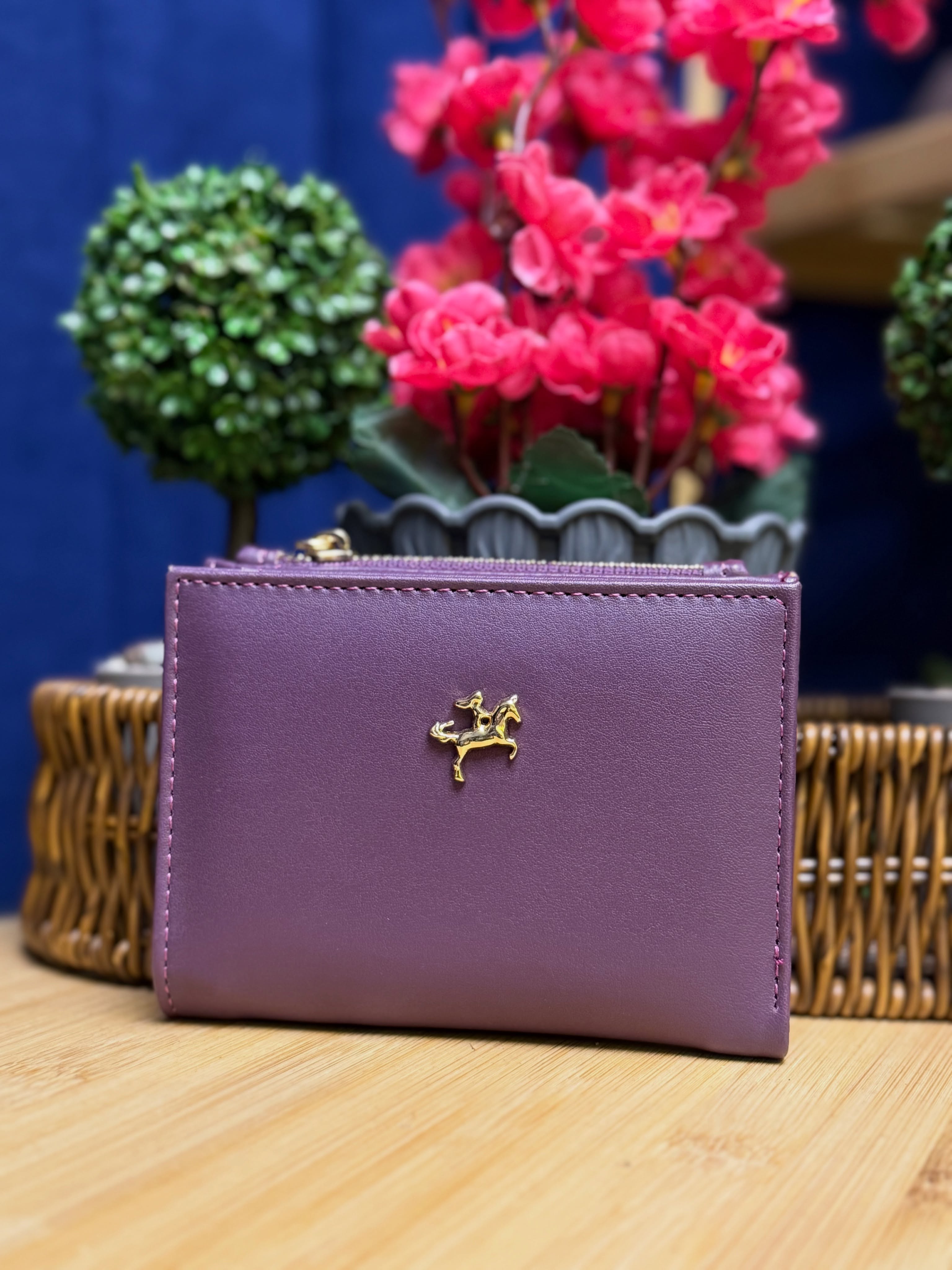 Nas Bag Mor Çok Bölmeli Fermuarlı Yumuşak Dokulu Kartlık ve Cüzdan - cz023