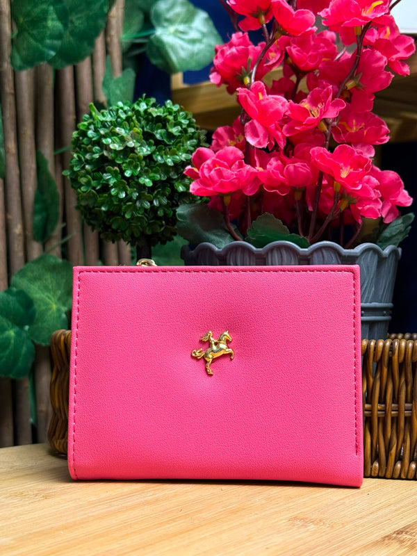 Nas Bag Pembe Çok Bölmeli Fermuarlı Yumuşak Dokulu Kartlık ve Cüzdan - cz023