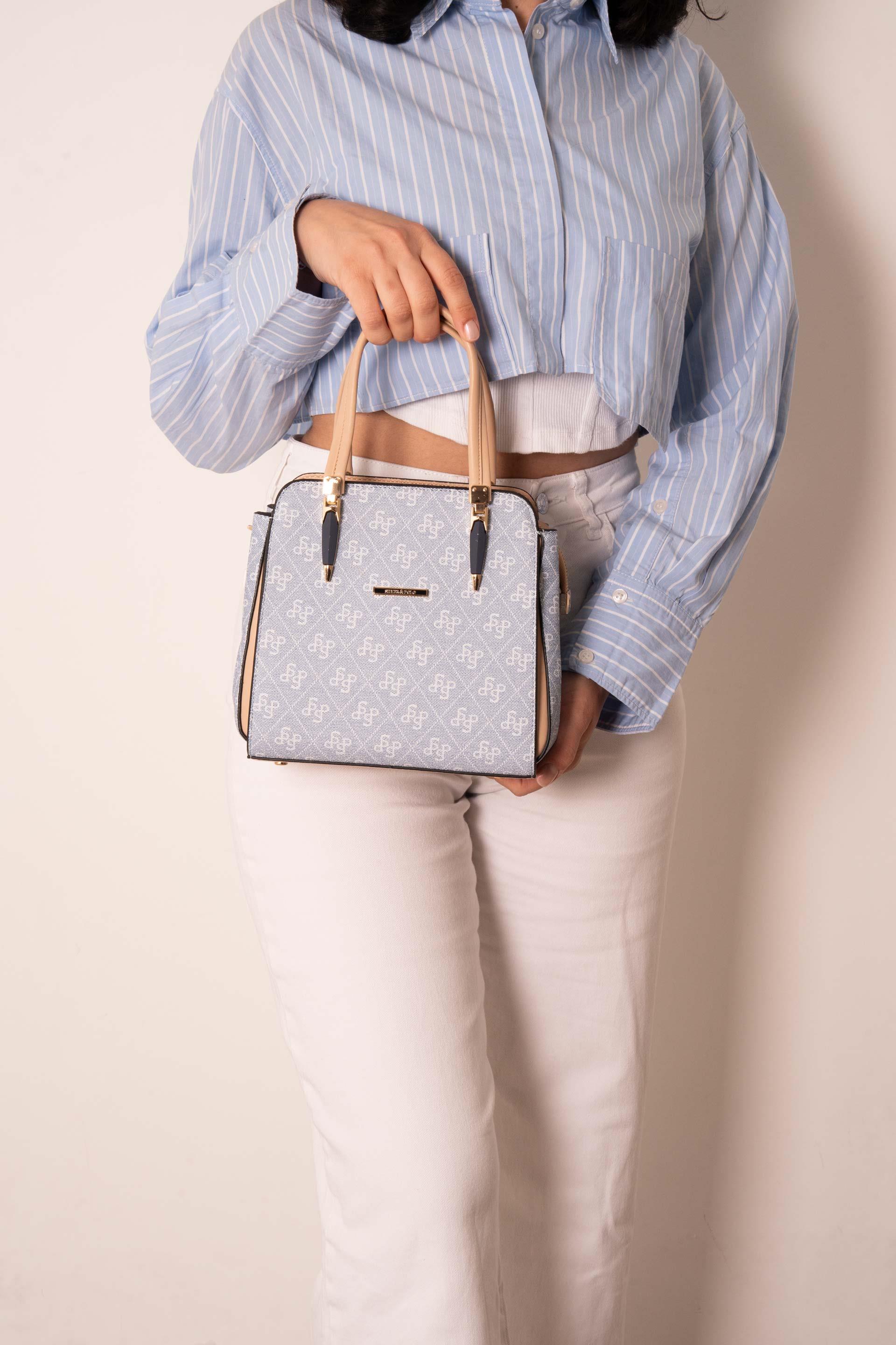 Silver & Polo Mavi - Ten SP1136 Kadın El Çantası