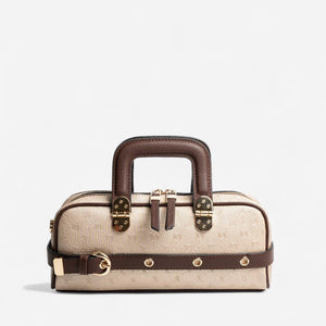 Silver & Polo SP1258 Kadın El Çantası Logolu Nut-Kahve