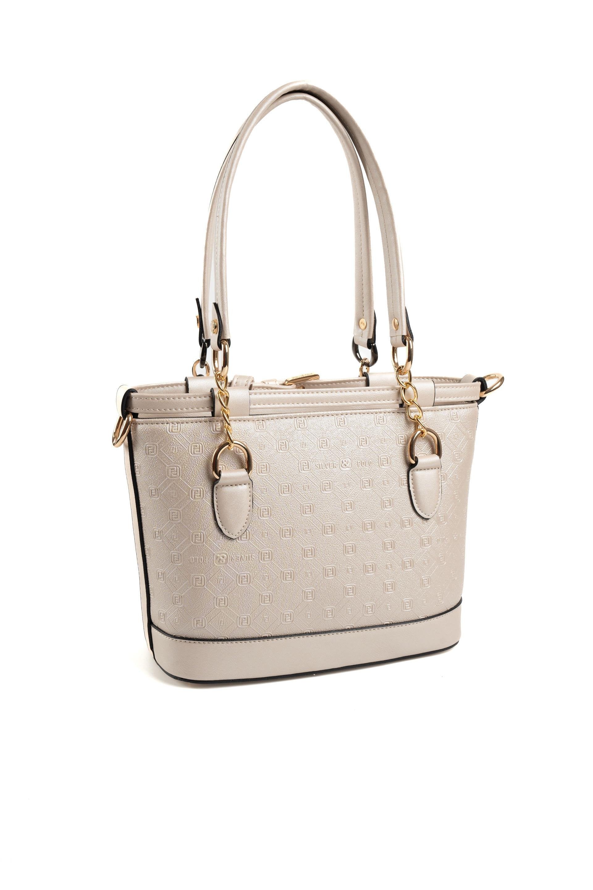 Silver & Polo Bej - S.Bej SP1155 Kadın El Çantası