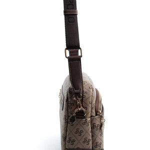 Silver & Polo Koyu Bej - Kahve SP1201 Kadın Çapraz Çanta