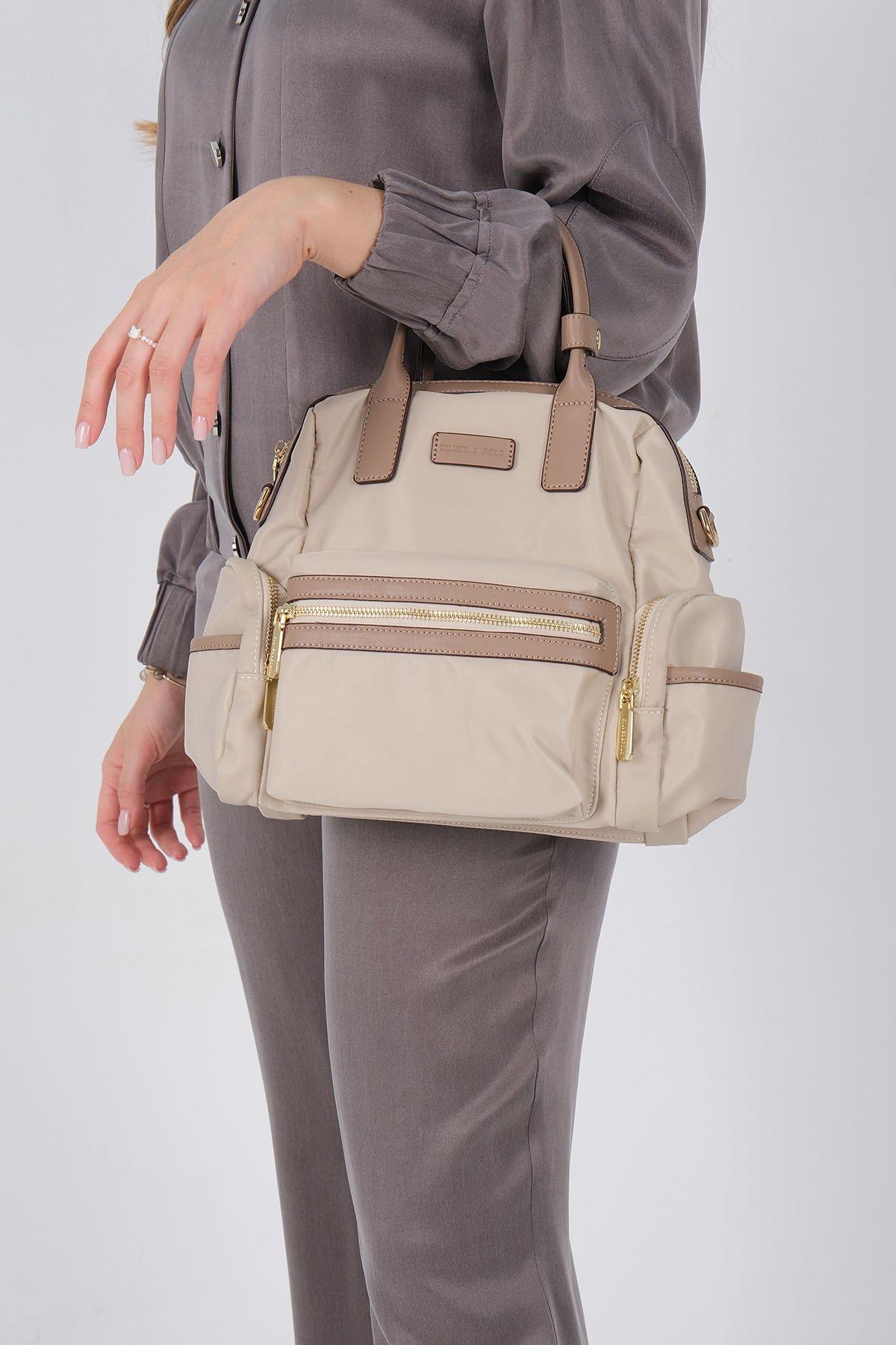 Silver & Polo SP1211 Kadın Sırt Çantası Bej-Kum