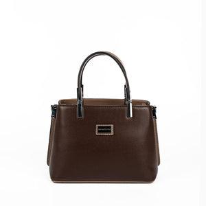 Silver & Polo SP987 Kadın El Çantası Düz Kahve-Vizon