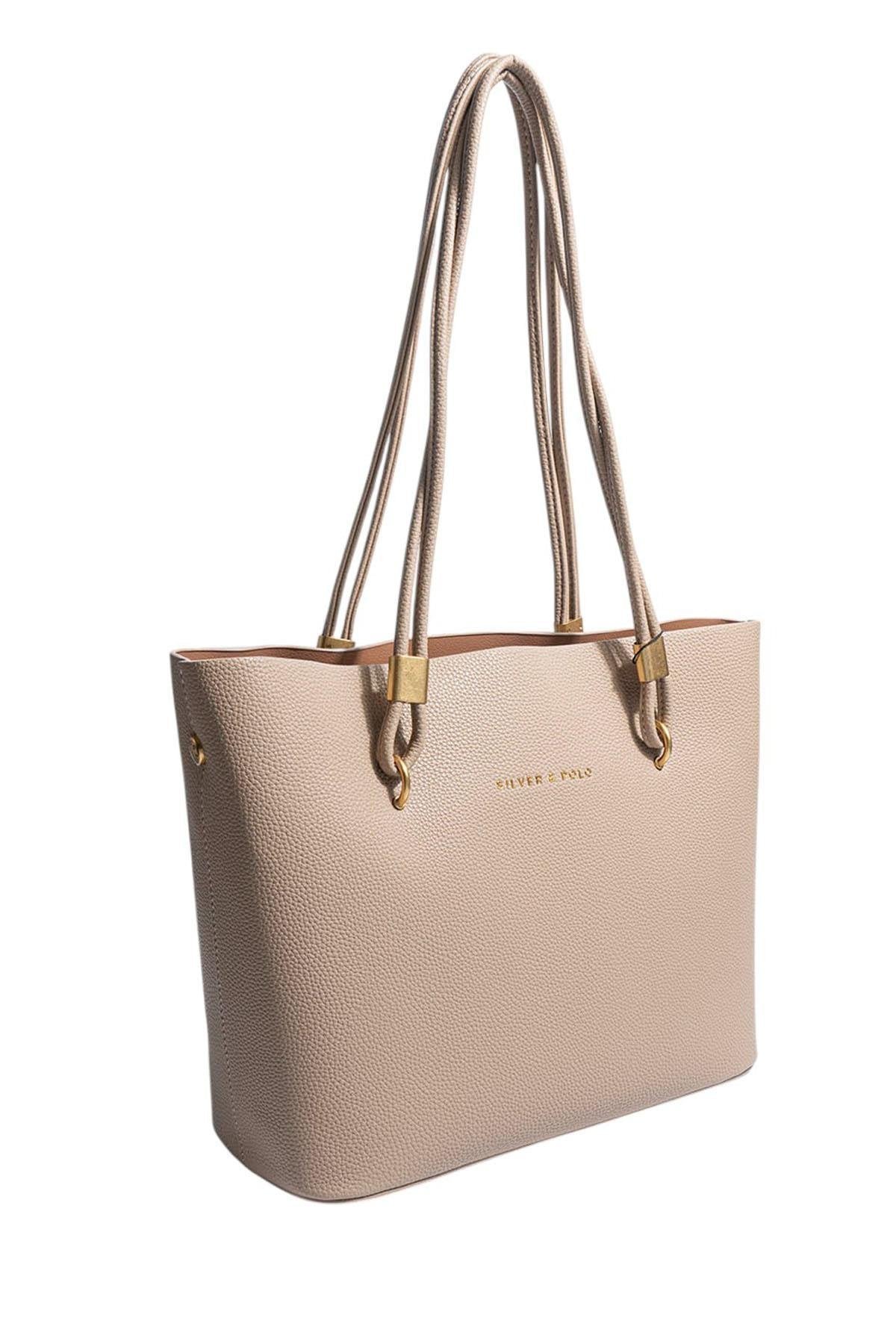 Silver & Polo SP1239 Kadın Omuz Çantası Bej