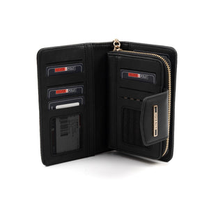 Silver & Polo Siyah Beyaz - Siyah SP1202 Kadın Cüzdan & Kartlık