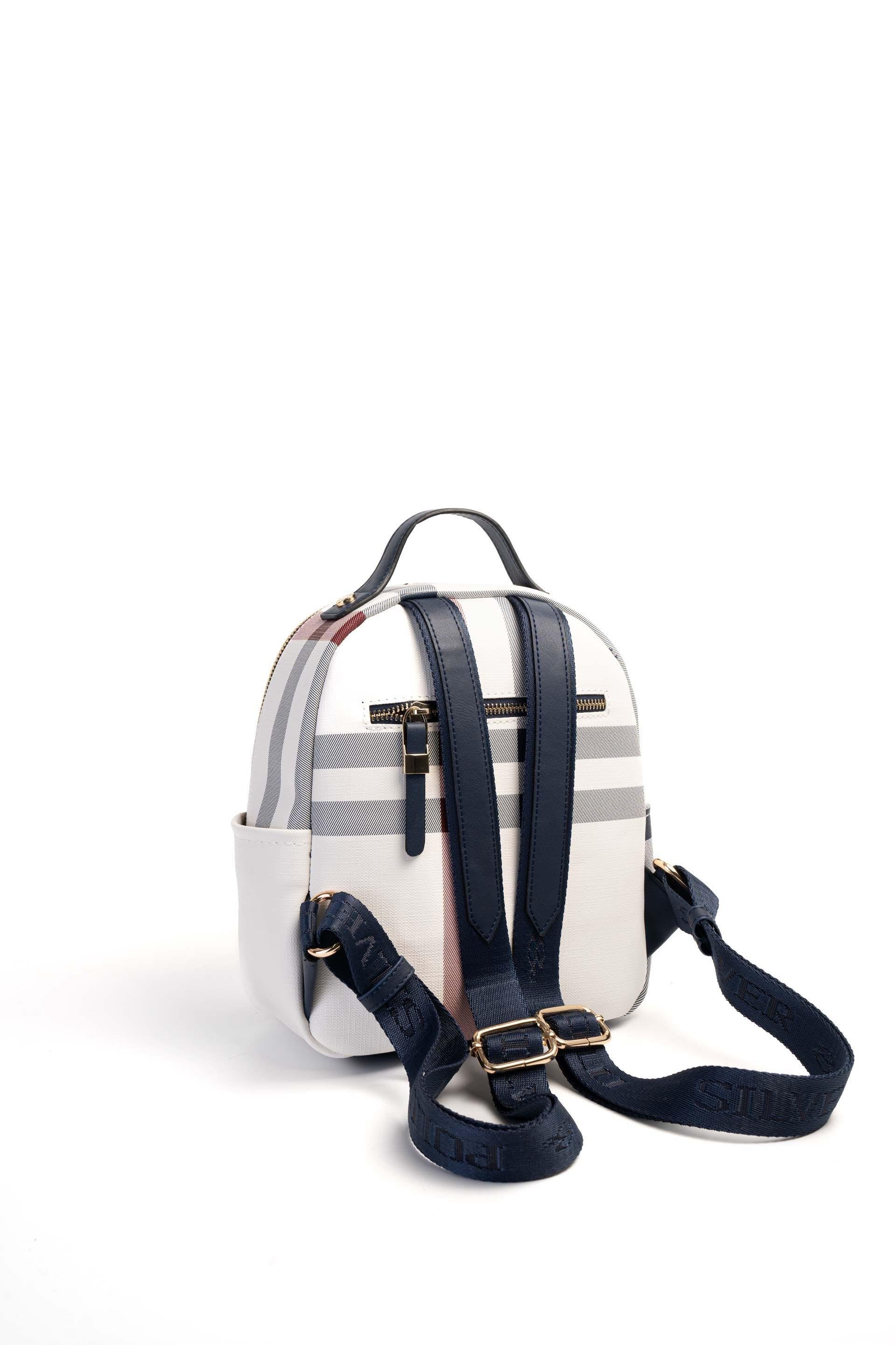 Silver & Polo Beyaz - Laci SP1130 Kadın Sırt Çantası