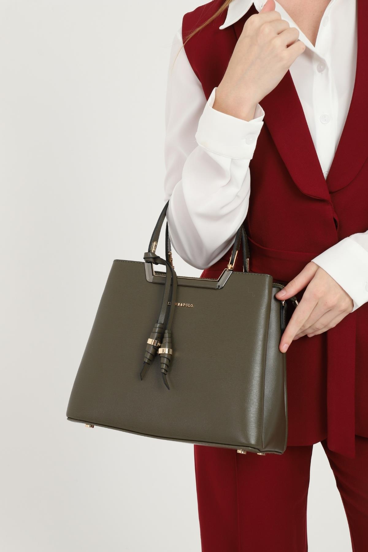 Silver & Polo Haki SP969 Kadın El Çantası