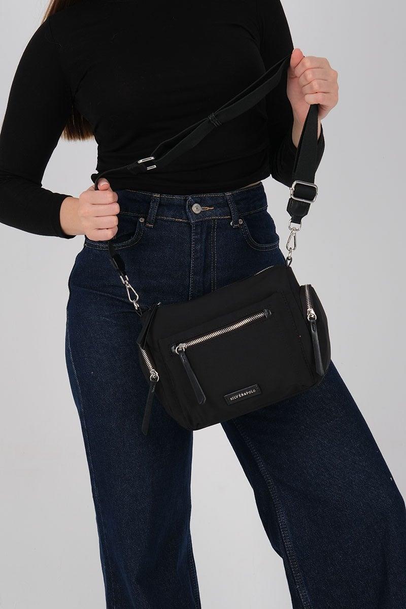 Silver & Polo SP1229 Kadın Çapraz Çanta Siyah