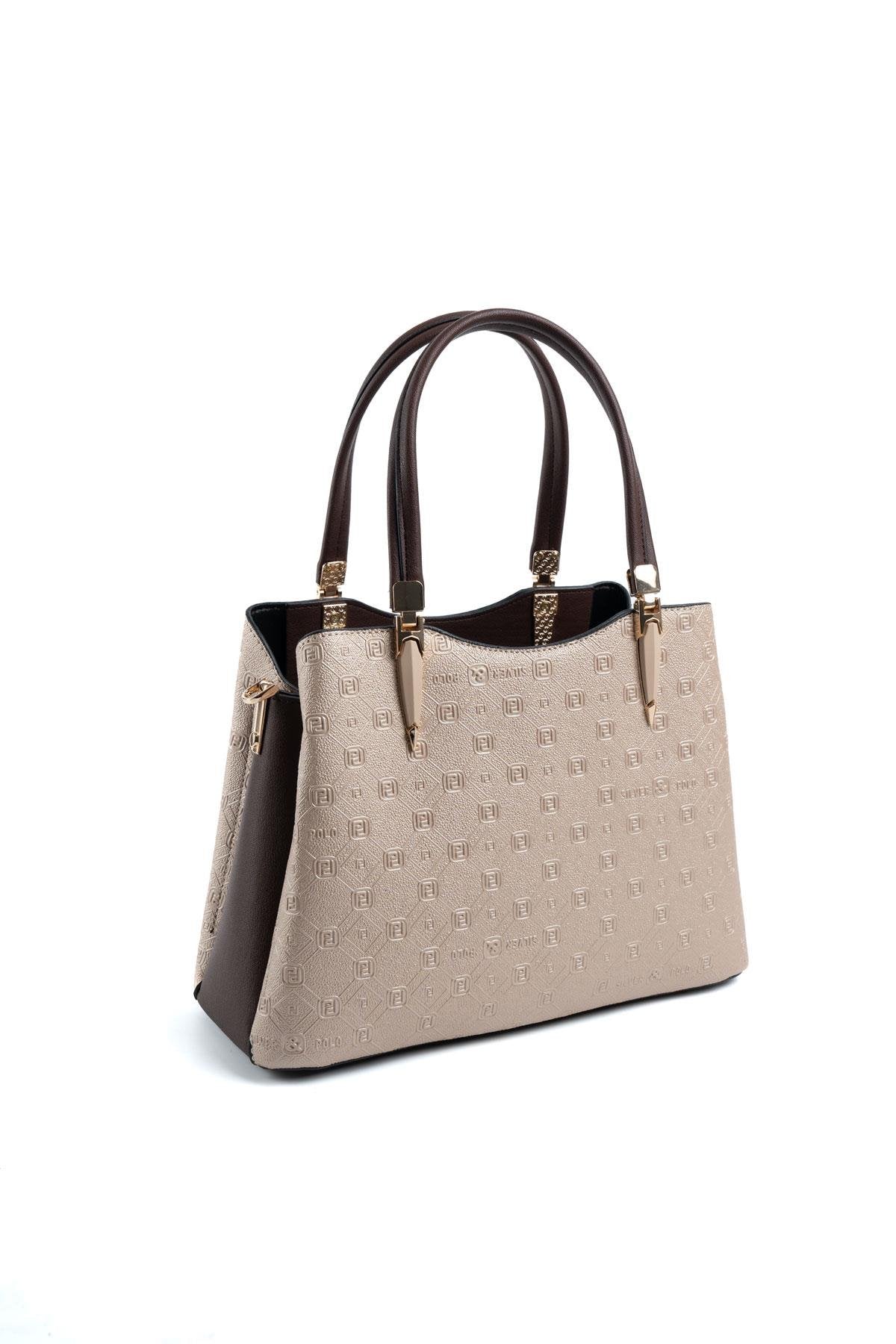 Silver & Polo Nut - Kahve SP1205 Kadın El Çantası