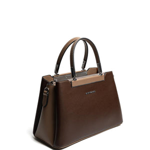 Silver & Polo SP913 Kadın El Çantası Düz Kahve-Vizon