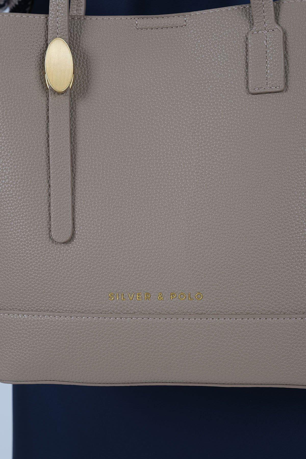 Silver & Polo SP1243 Kadın Omuz Çantası Vizon
