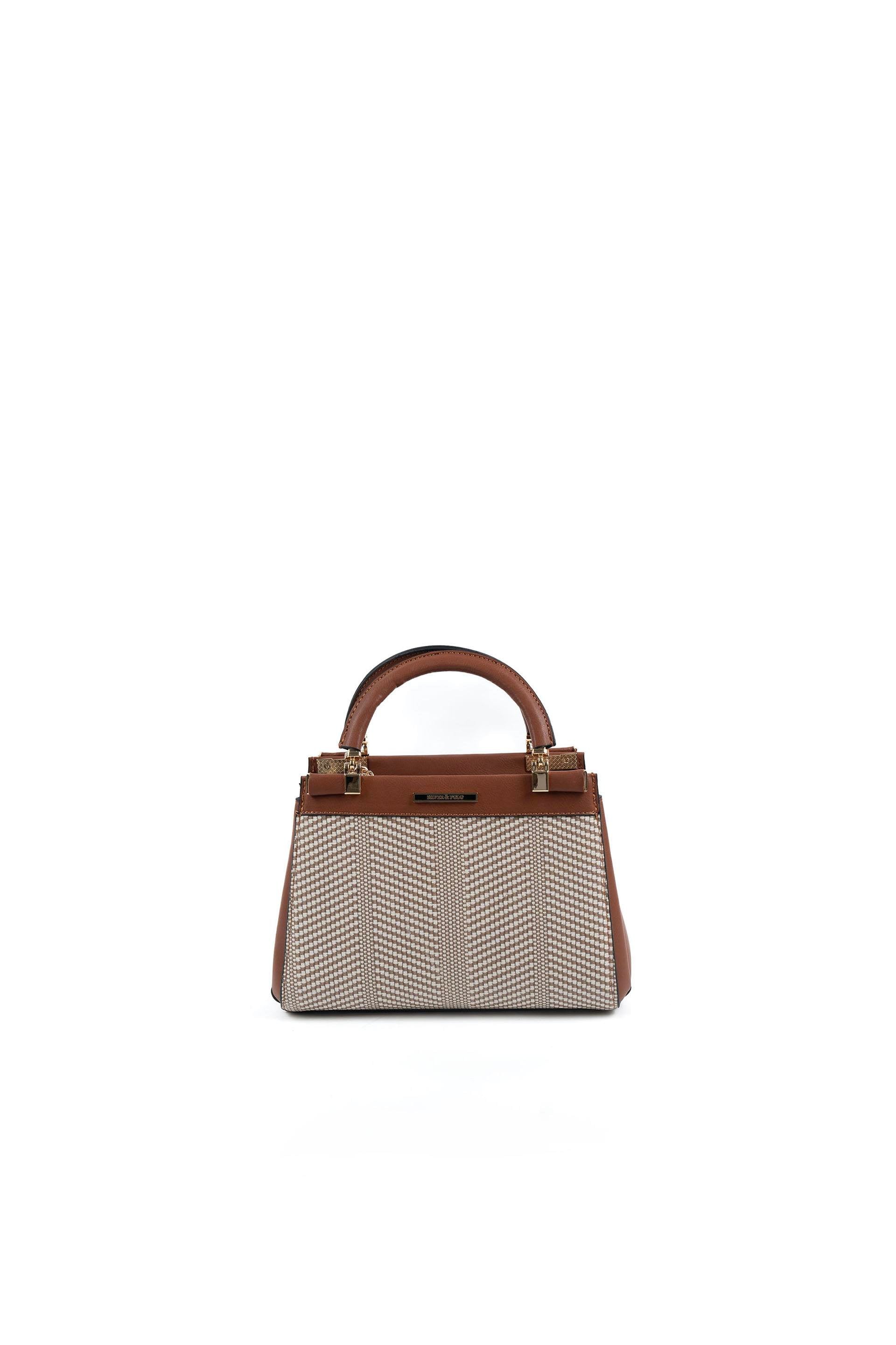 Silver & Polo Bej - Taba SP1193 Kadın El Çantası