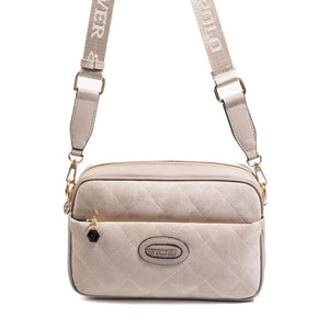 Silver & Polo SP1267 Kadın Çapraz Çanta Süet Bej-Kum