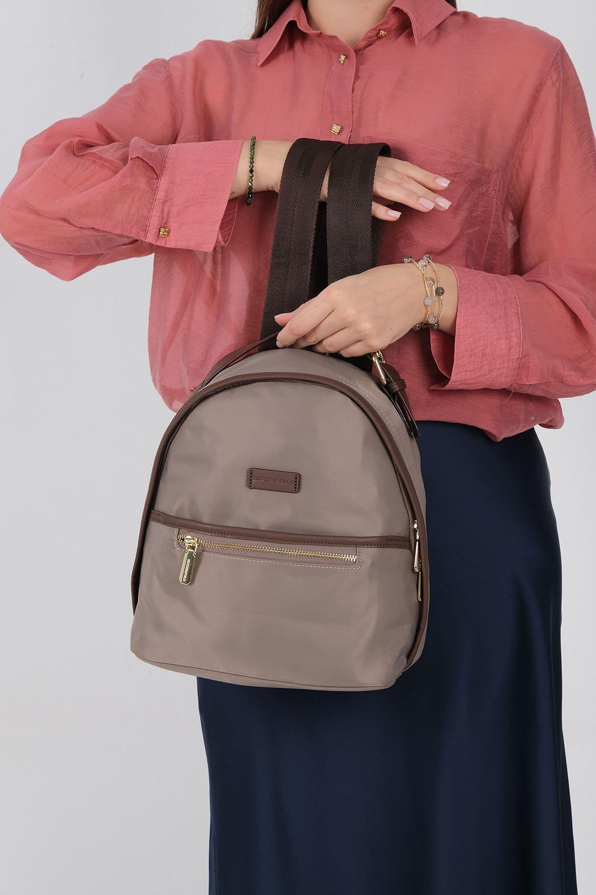Silver & Polo SP1212 Kadın Sırt Çantası Kum-Kahve
