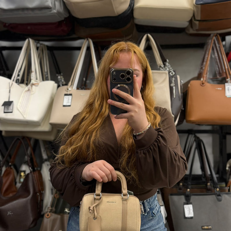 Nas Bag Kum Cüzdan Hediyeli El ve Çapraz Mini Çanta Seti - NS26013 - 1