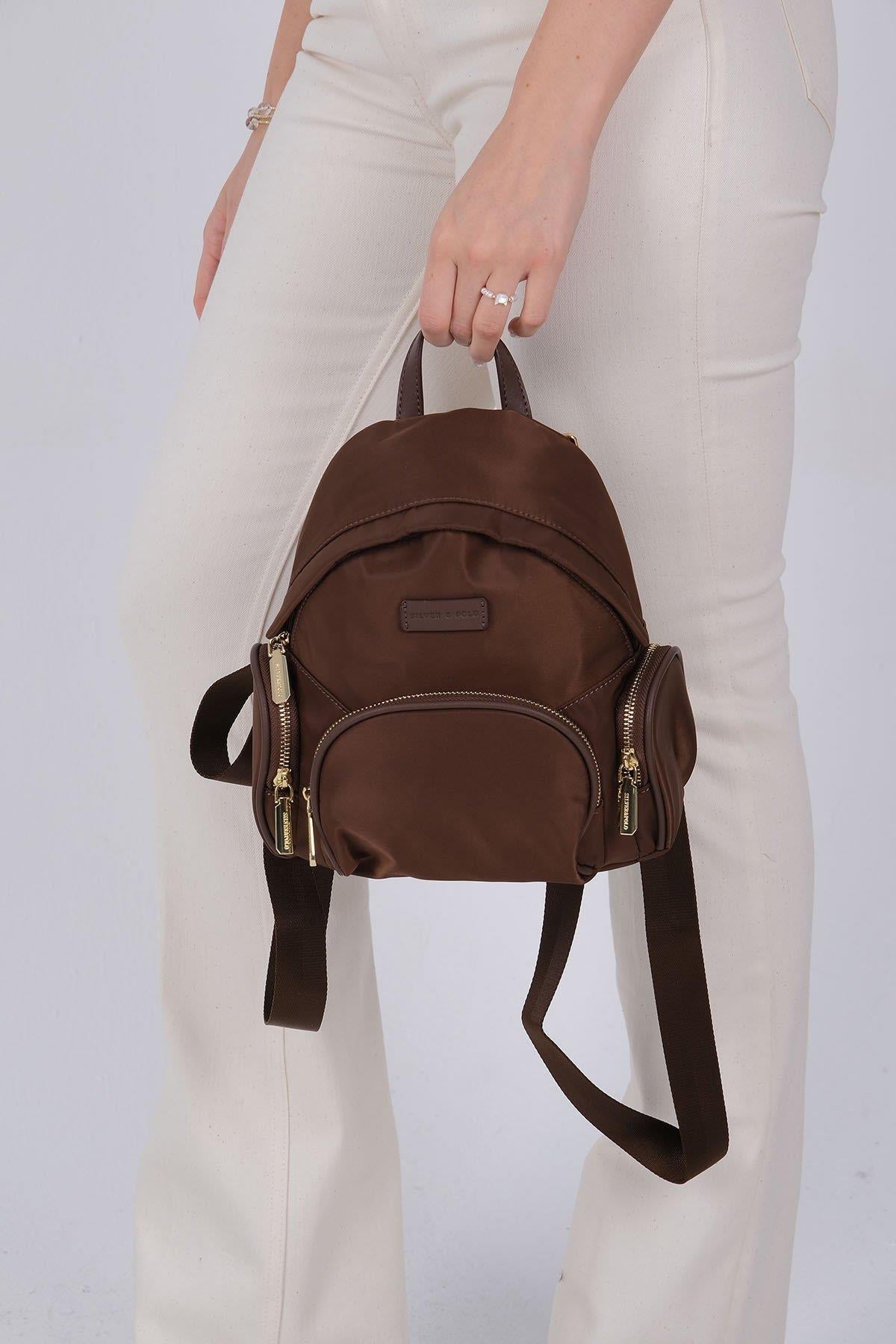 Silver & Polo SP1208 Kadın Sırt Çantası Kahve
