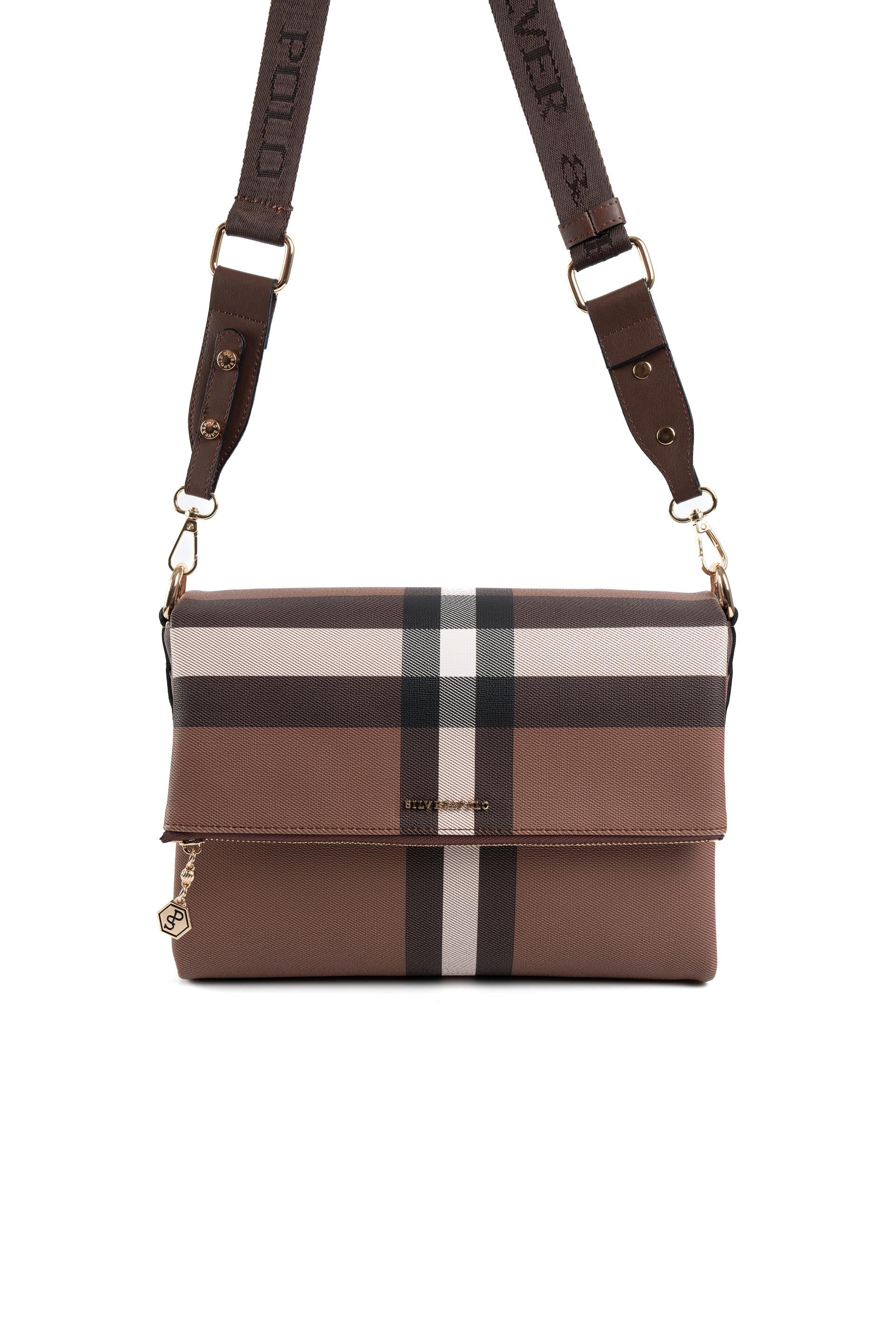 Silver & Polo Koyu Kahve SP963 Kadın Çapraz Çanta