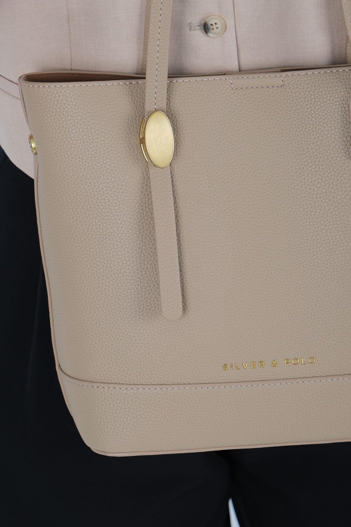 Silver & Polo SP1243 Kadın Omuz Çantası Bej