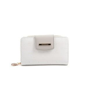 Silver & Polo Beyaz - A.gri SP1202 Kadın Cüzdan & Kartlık