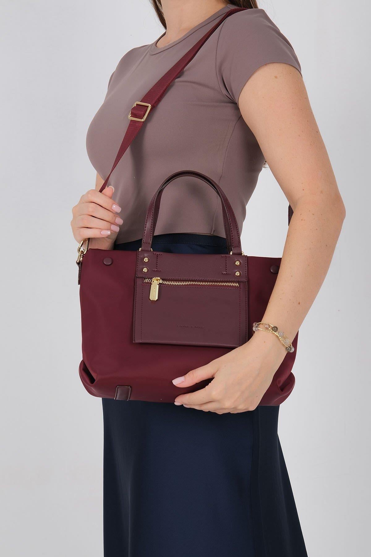 Silver & Polo SP1213 Kadın El Çantası Bordo