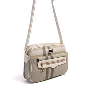 Silver & Polo A.Yeşil - Kemik SP491 Kadın Çapraz Çanta