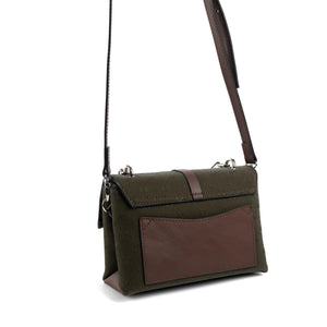 Silver & Polo Haki - Kahve SP1148 Kadın Çapraz Çanta
