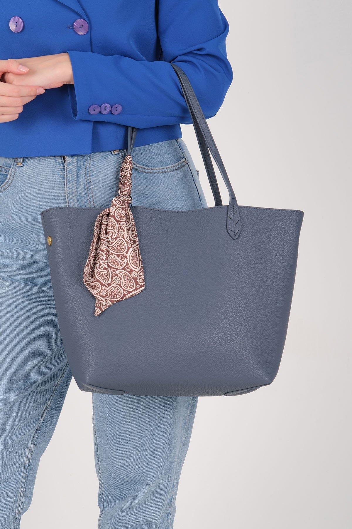 Silver & Polo SP1247 Kadın Omuz Çantası Mavi