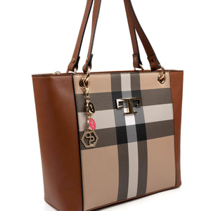 Silver & Polo Bej - Taba SP1176 Kadın Omuz Çantası