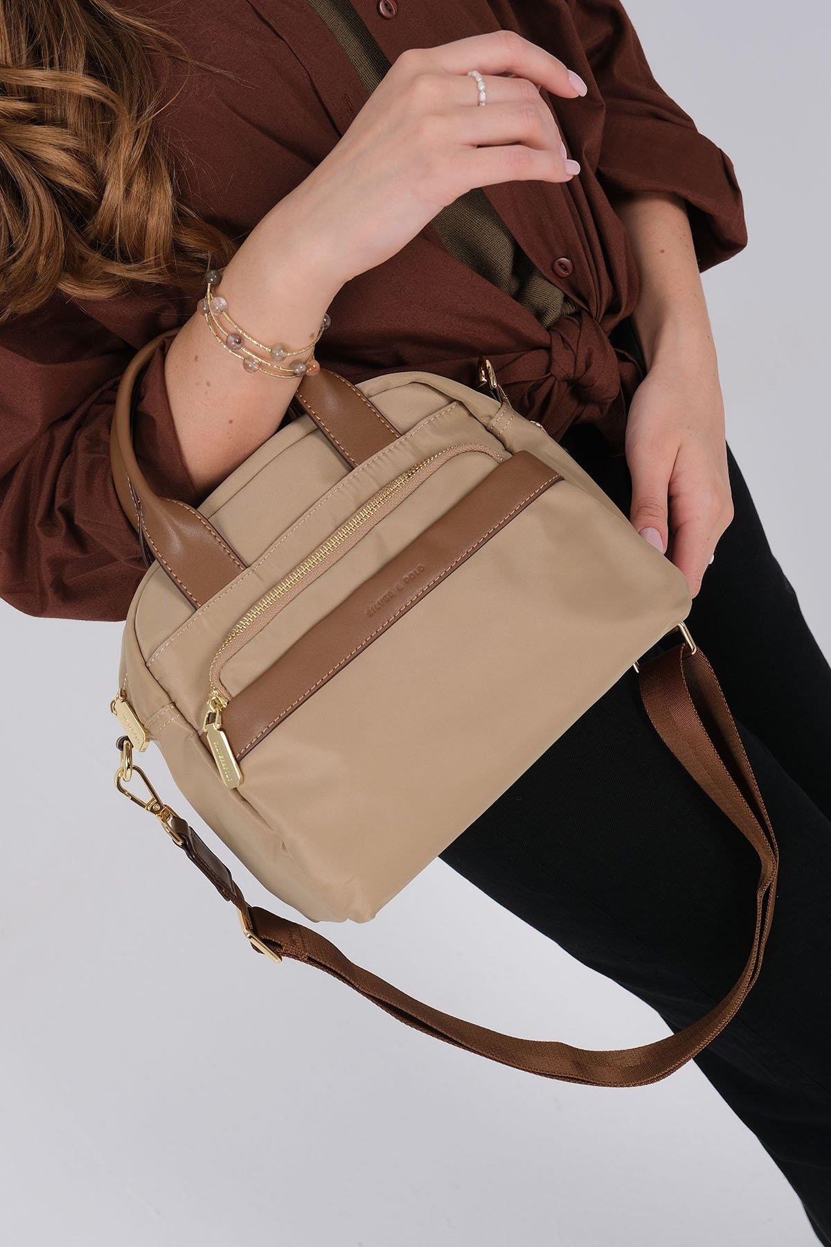 Silver & Polo SP1209 Kadın Sırt Çantası Vizon-Camel