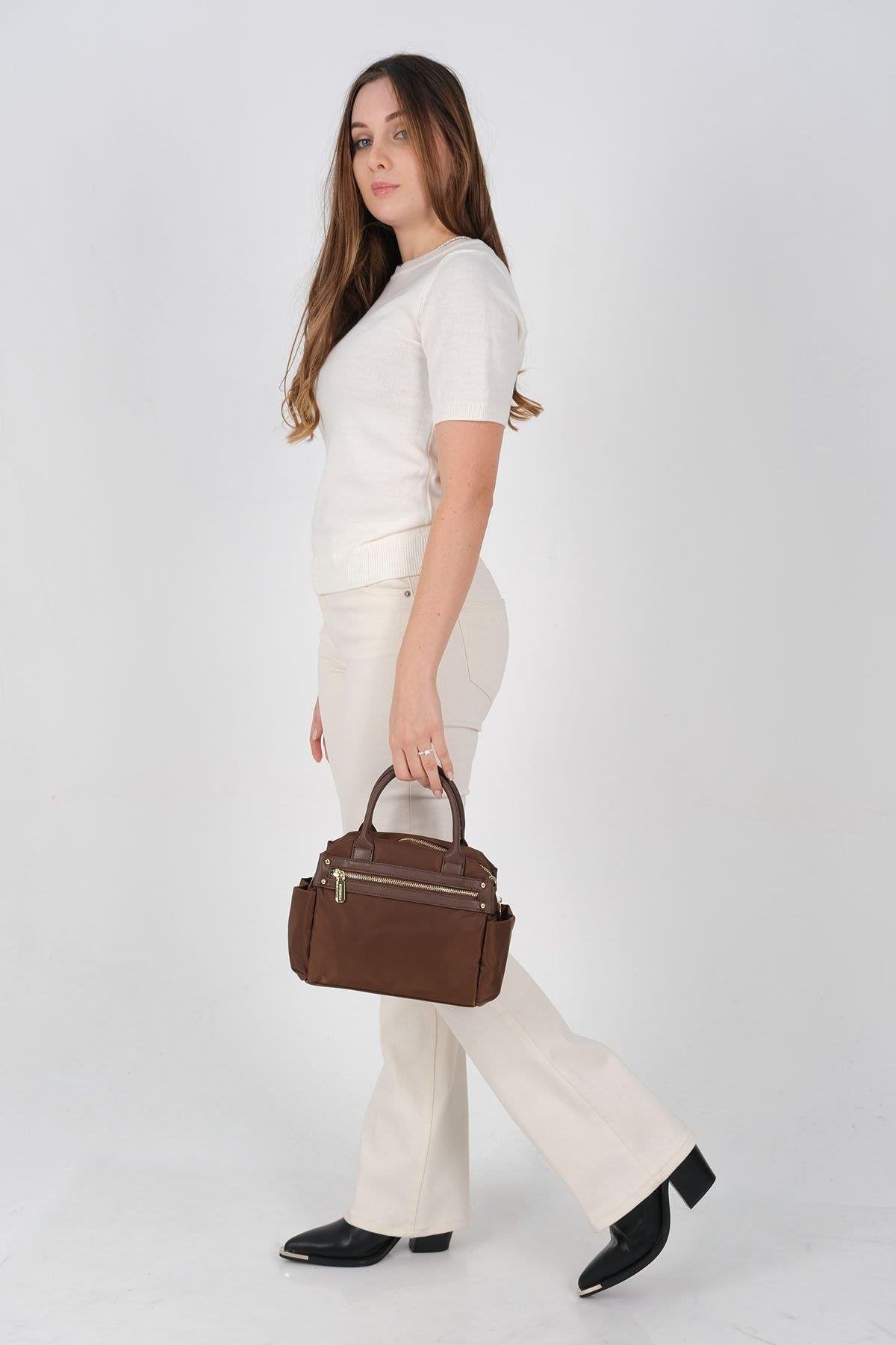 Silver & Polo SP1219 Kadın El Çantası Kahve