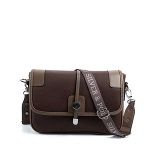 Silver & Polo Kahve - Vizon SP1182 Kadın Çapraz Çanta