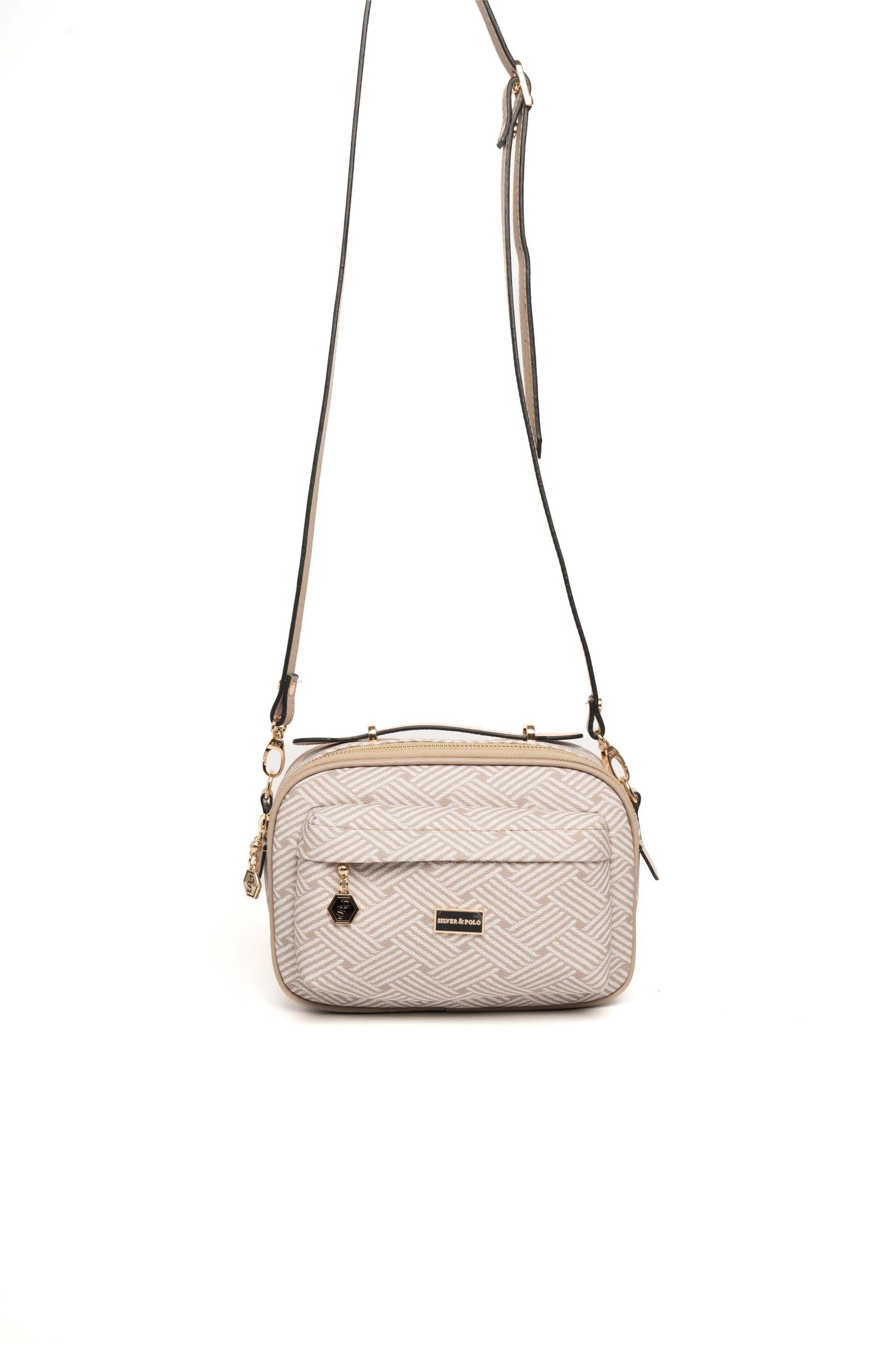 Silver & Polo Bej - Kum SP1186 Kadın Çapraz Çanta
